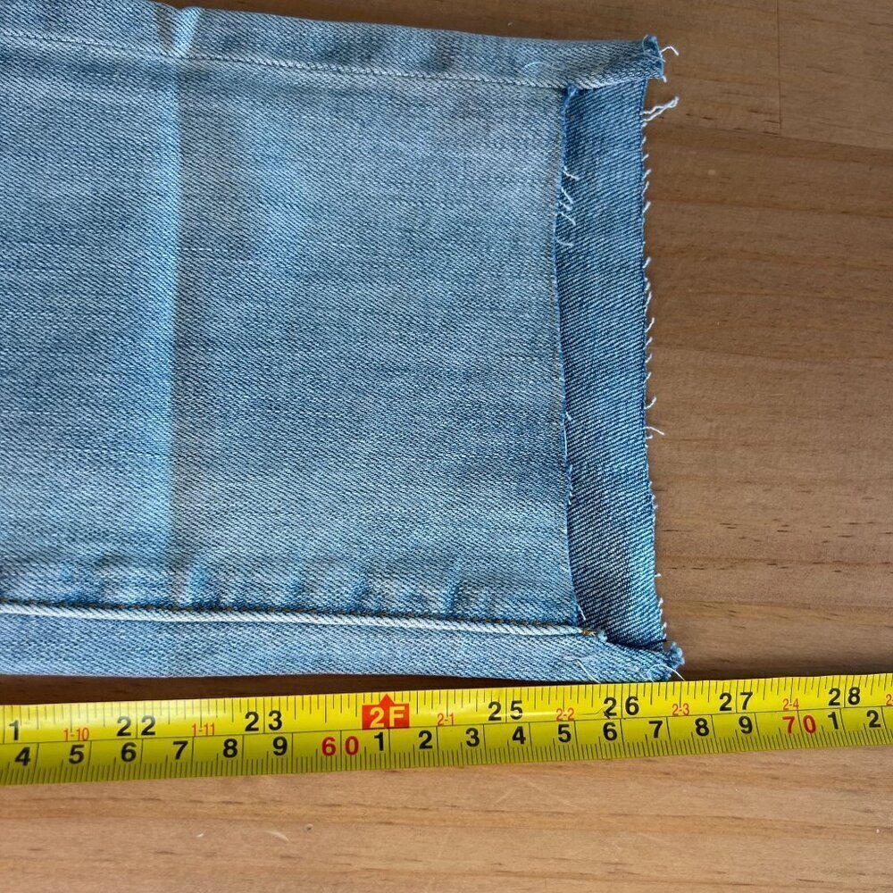 Evidnt Verona Womens Skinny Ankle Distressed Jeans Sz 29 Light Wash - Picture 9 of 9